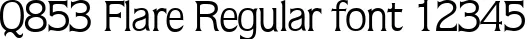 Dynamic Q853 Flare Regular Font Preview https://safirsoft.com