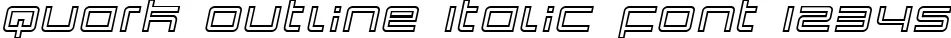 Dynamic Quark Outline Italic Font Preview https://safirsoft.com