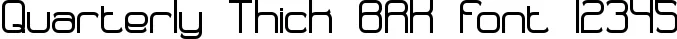 Dynamic Quarterly Thick BRK Font Preview https://safirsoft.com