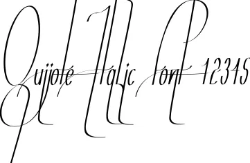 Dynamic Quijote Italic Font Preview https://safirsoft.com