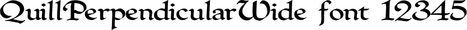 Dynamic QuillPerpendicularWide Font Preview https://safirsoft.com