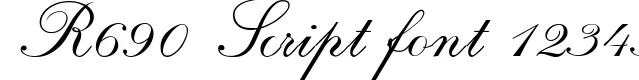 Dynamic R690 Script Font Preview https://safirsoft.com