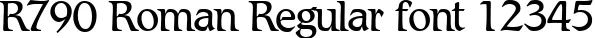 Dynamic R790 Roman Regular Font Preview https://safirsoft.com