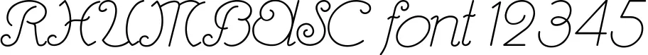 Dynamic RHUMBASC Font Preview https://safirsoft.com