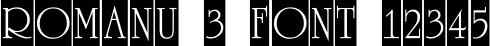 Dynamic ROMANU 3 Font Preview https://safirsoft.com