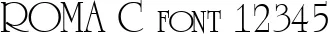 Dynamic ROMA C Font Preview https://safirsoft.com