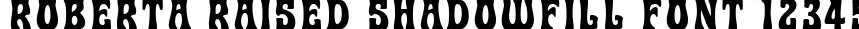 Dynamic Roberta Raised ShadowFill Font Preview https://safirsoft.com