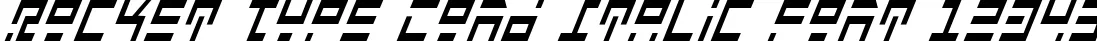 Dynamic Rocket Type Cond Italic Font Preview https://safirsoft.com