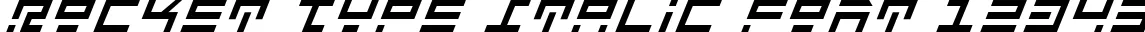 Dynamic Rocket Type Italic Font Preview https://safirsoft.com