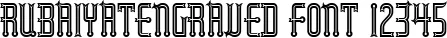 Dynamic RubaiyatEngraved Font Preview https://safirsoft.com