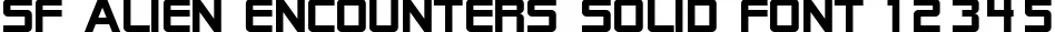 Dynamic SF Alien Encounters Solid Font Preview https://safirsoft.com