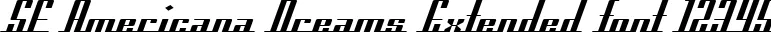 Dynamic SF Americana Dreams Extended Font Preview https://safirsoft.com