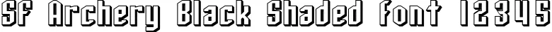 Dynamic SF Archery Black Shaded Font Preview https://safirsoft.com