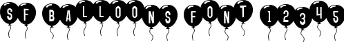 Dynamic SF Balloons Font Preview https://safirsoft.com