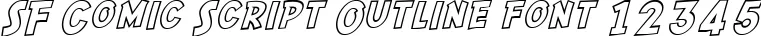 Dynamic SF Comic Script Outline Font Preview https://safirsoft.com