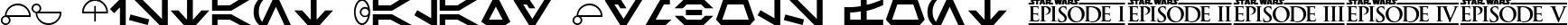 Dynamic SF Distant Galaxy Symbols Font Preview https://safirsoft.com