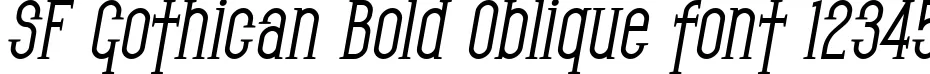 Dynamic SF Gothican Bold Oblique Font Preview https://safirsoft.com