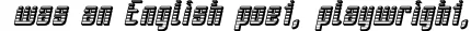 Dynamic SF Piezolectric SFX Oblique Font Preview https://safirsoft.com