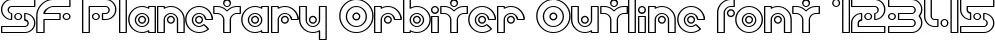 Dynamic SF Planetary Orbiter Outline Font Preview https://safirsoft.com