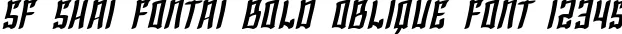 Dynamic SF Shai Fontai Bold Oblique Font Preview https://safirsoft.com