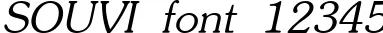 Dynamic SOUVI Font Preview https://safirsoft.com