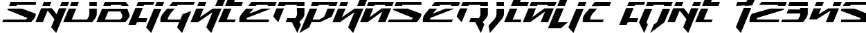Dynamic SnubfighterPhaserItalic Font Preview https://safirsoft.com