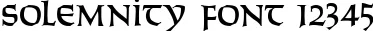Dynamic Solemnity Font Preview https://safirsoft.com