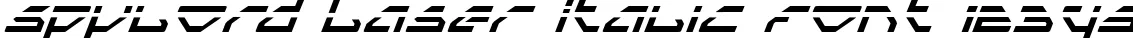 Dynamic Spylord Laser Italic Font Preview https://safirsoft.com