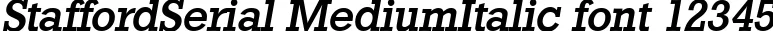 Dynamic StaffordSerial MediumItalic Font Preview https://safirsoft.com