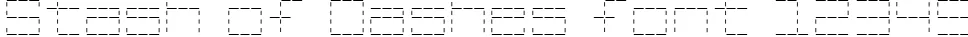 Dynamic Stash of Dashes Font Preview https://safirsoft.com