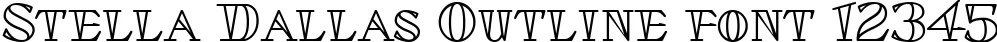 Dynamic Stella Dallas Outline Font Preview https://safirsoft.com