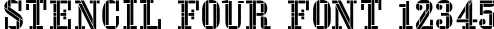 Dynamic Stencil Four Font Preview https://safirsoft.com