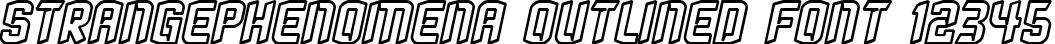 Dynamic StrangePhenomena outlined Font Preview https://safirsoft.com