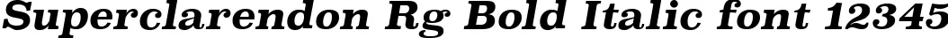 Dynamic Superclarendon Rg Bold Italic Font Preview https://safirsoft.com