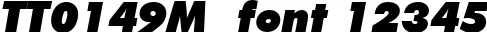 Dynamic TT0149M  Font Preview https://safirsoft.com