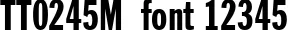 Dynamic TT0245M  Font Preview https://safirsoft.com