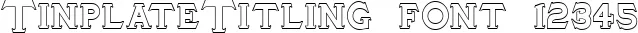 Dynamic TinplateTitling Font Preview https://safirsoft.com