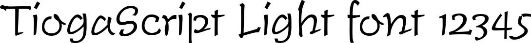 Dynamic TiogaScript Light Font Preview https://safirsoft.com