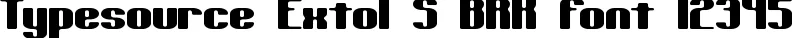 Dynamic Typesource Extol S BRK Font Preview https://safirsoft.com