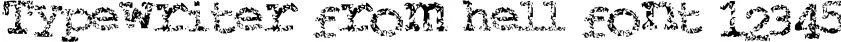 Dynamic Typewriter from hell Font Preview https://safirsoft.com