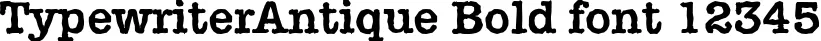 Dynamic TypewriterAntique Bold Font Preview https://safirsoft.com