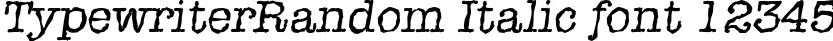 Dynamic TypewriterRandom Italic Font Preview https://safirsoft.com