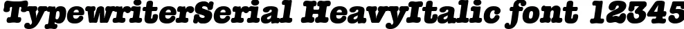 Dynamic TypewriterSerial HeavyItalic Font Preview https://safirsoft.com