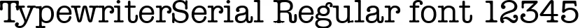 Dynamic TypewriterSerial Regular Font Preview https://safirsoft.com