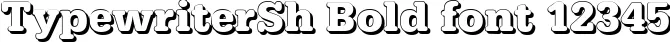 Dynamic TypewriterSh Bold Font Preview https://safirsoft.com