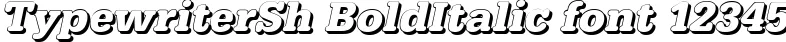Dynamic TypewriterSh BoldItalic Font Preview https://safirsoft.com