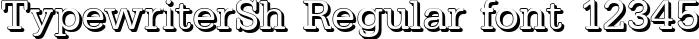 Dynamic TypewriterSh Regular Font Preview https://safirsoft.com