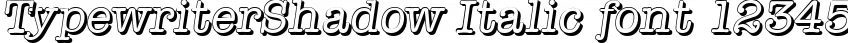 Dynamic TypewriterShadow Italic Font Preview https://safirsoft.com