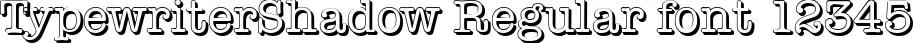Dynamic TypewriterShadow Regular Font Preview https://safirsoft.com