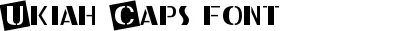 Dynamic Ukiah Caps Font Preview https://safirsoft.com
